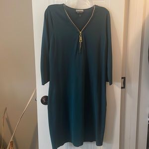 Dark Green Sweater Dress